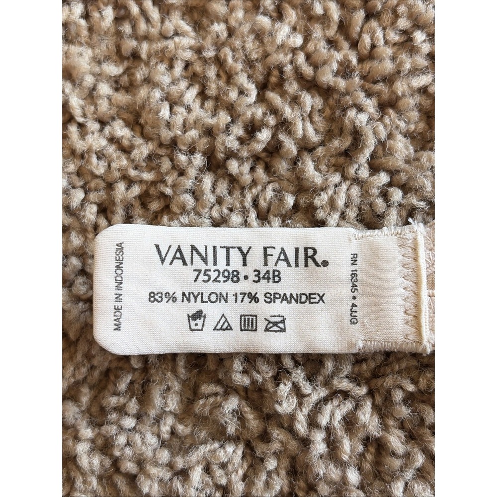 Vanity Fair Body Shine Full Coverage Underwire Contour Bra 75298 Nude Beige 34B - Picture 10 of 12